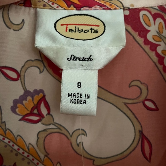 vintage talbots silk button down! - Picture 2 of 3